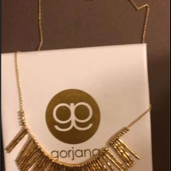 Gorjana Hammered Gold Fan Necklace - Picture 2 of 3